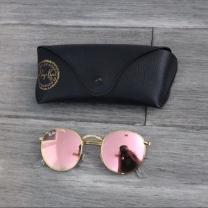 round flat pink/copper gold frames